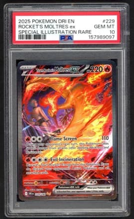 PSA 10 Team Rocket's Moltres ex